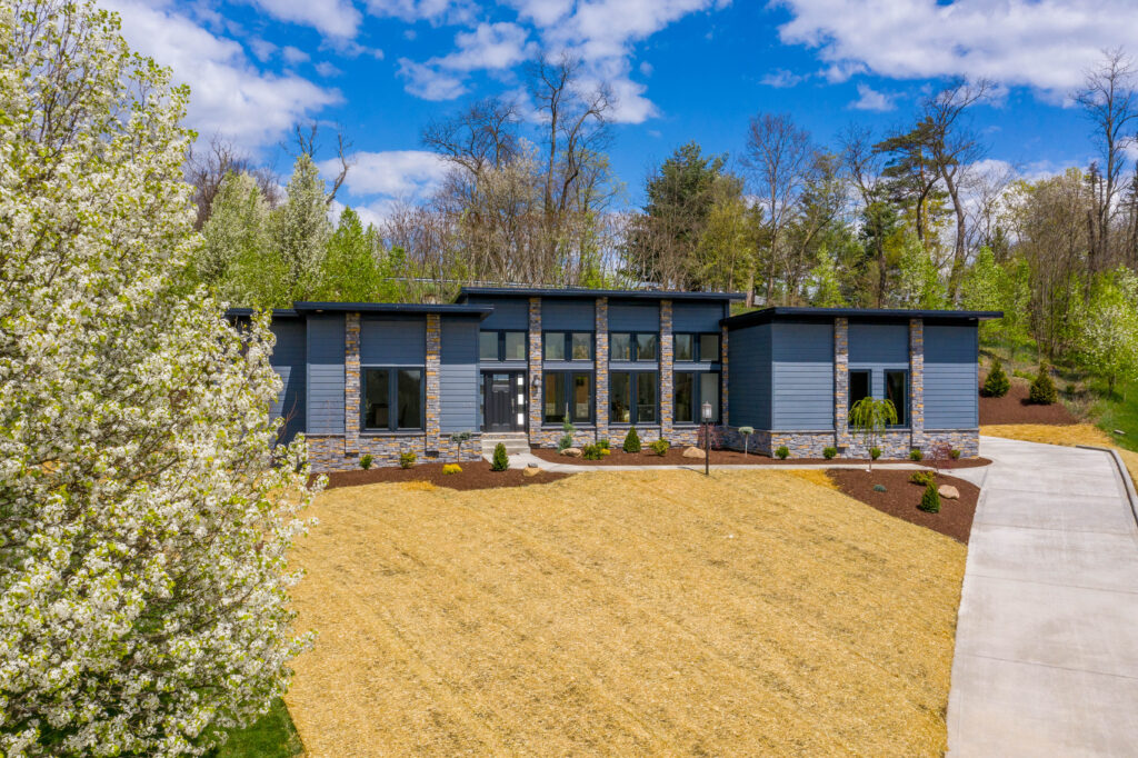 Custom design-build home exterior in Peters Township, Pennsylvania