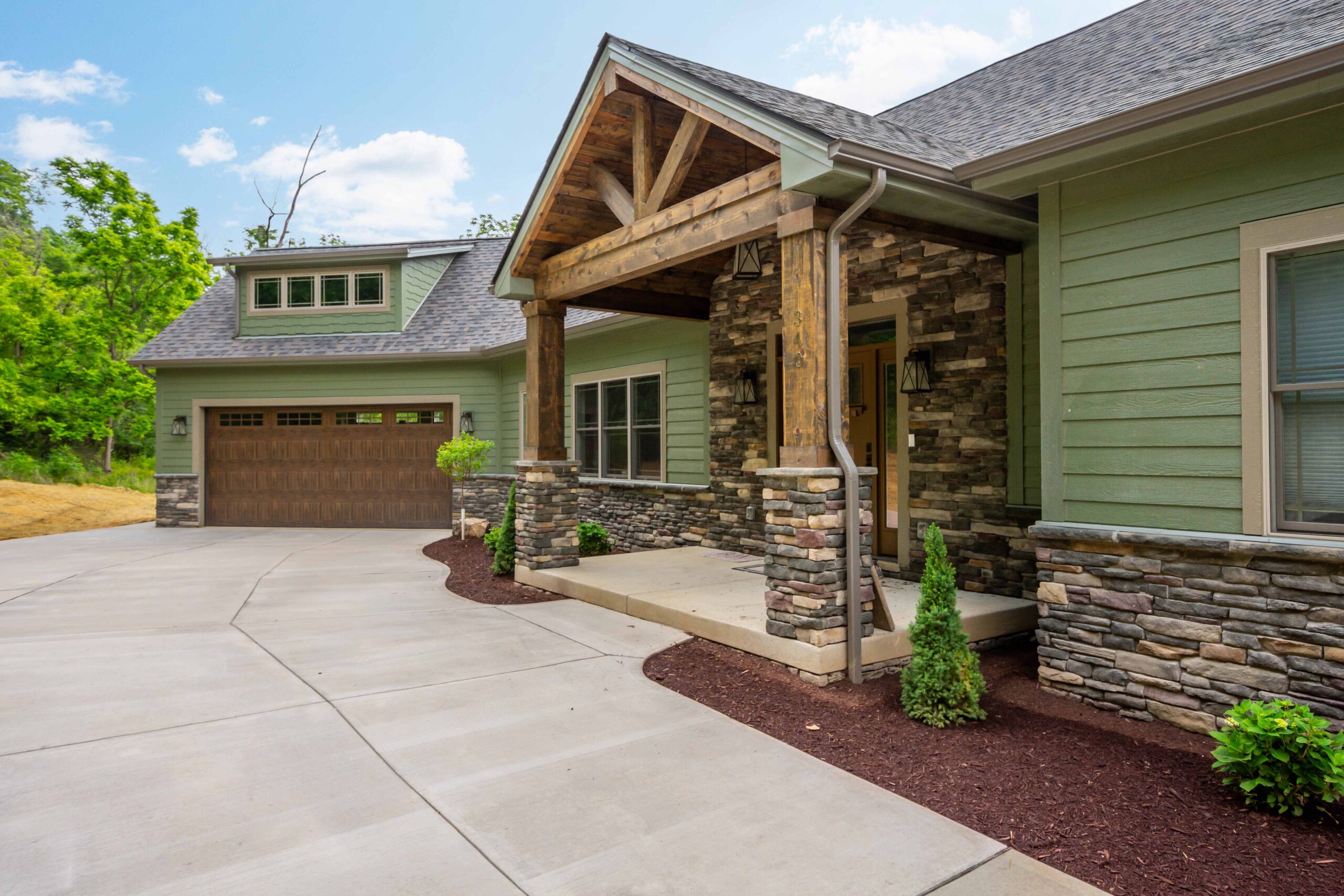 Custom design-build home exterior in Cecil Township, Pennsylvania